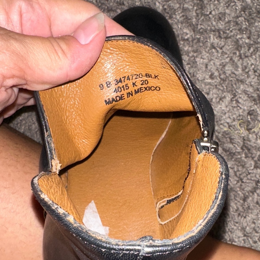 Frye Black Leather Ankle Boots - Picture 7 of 7